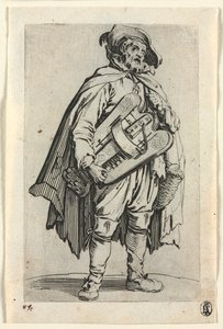 The Beggars: The Hurdy-Gurdy Player af Jacques Callot