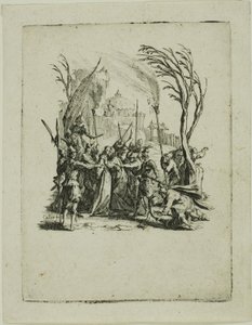 Forræderiet, fra Den Lille Passion af Jacques Callot