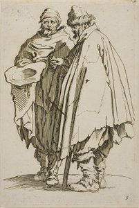 The Blind Man and his Companion, plade ni fra The Beggars af Jacques Callot