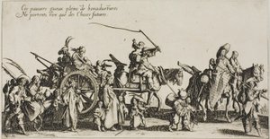 The Bohemians Marching: The Rear Guard, fra The Bohemians af Jacques Callot
