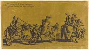 The Bohemians Marching: The Vanguard, sandsynligvis 1700-tallet. af Jacques Callot