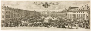 The Carrière, eller Rue Neuve, ved Nancy (The New Street) af Jacques Callot