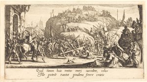 Bærelsen af korset af Jacques Callot