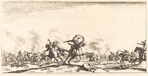 Kavalerikampen med pistoler af Jacques Callot