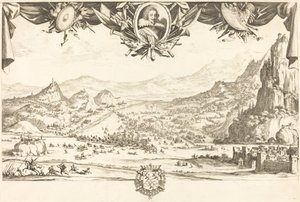 Kampen om Avigliana, i eller efter 1631. af Jacques Callot