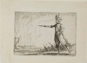 Kommandanten til fods, fra Caprices af Jacques Callot