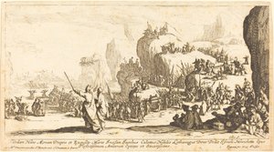 Krydset af Det Røde Hav, 1629. af Jacques Callot