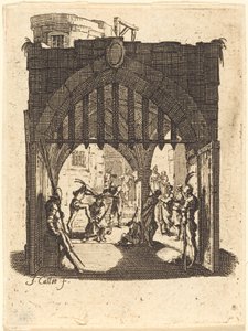 Kroningen med torne, ca. 16241625. af Jacques Callot