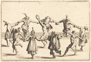 Dansen, ca. 1622. af Jacques Callot