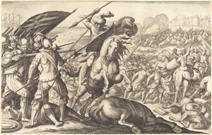 Nederlaget for det tyrkiske kavaleri af Jacques Callot