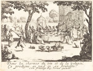 Dissipationen, 1635. af Jacques Callot