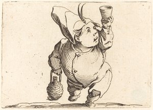 Drikkeren, set forfra, ca. 1622. af Jacques Callot