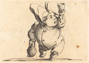 Drikkeren, set forfra, ca. 1622. af Jacques Callot