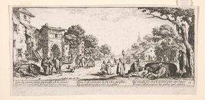 De døende ved vejkanten af Jacques Callot