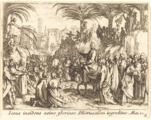 Indtoget i Jerusalem af Jacques Callot