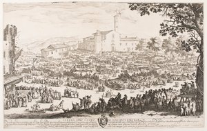 Markedet i L’Impruneta af Jacques Callot