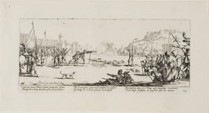 The Firing Squad, plade tolv fra The Miseries of War af Jacques Callot