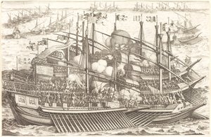 Det første søslag af Jacques Callot
