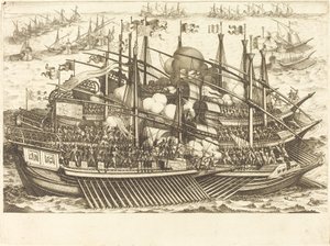 Det første søslag af Jacques Callot
