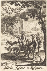 Flugten til Egypten, i eller efter 1630. af Jacques Callot