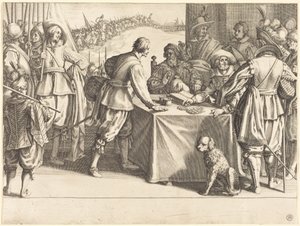 Hvervningen af tropperne af Jacques Callot