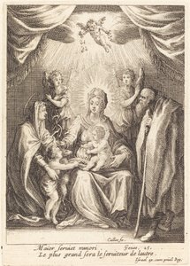 Hyldest til spædbarnet Saint John af Jacques Callot