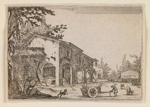 Gården, fra «Lunerne» (Nancy-udgaven) af Jacques Callot