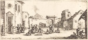 Hospitalet fra Krigens små elendigheder af Jacques Callot