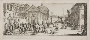 Hospitalet, planche femten fra Krigens elendighed af Jacques Callot