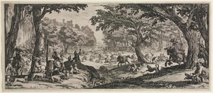 Den store jagt, 1619. af Jacques Callot