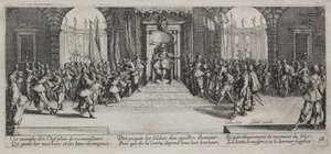 Krigens store elendighed: fordeling af vederlag af Jacques Callot