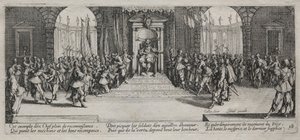 The Large Miseries of War: Distribution of Recompense, 1633. af Jacques Callot