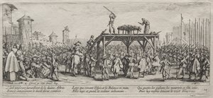 The Large Miseries of War: Execution on the Wheel af Jacques Callot