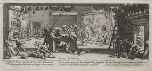 The Large Miseries of War: Plyndring, 1633. af Jacques Callot