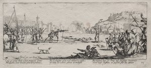 The Large Miseries of War: The Firing Squad, 1633. af Jacques Callot