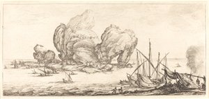 Den store klippe, sandsynligvis ca. 1630. af Jacques Callot