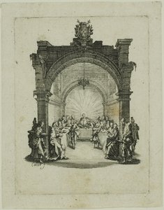 Den sidste nadver, fra Den lille passion af Jacques Callot
