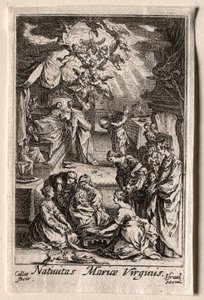 Jomfruens liv: Jomfruens fødsel af Jacques Callot