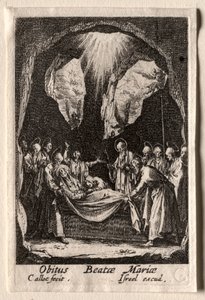 Jomfruens liv: Jomfruens gravlæggelse af Jacques Callot