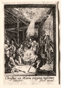Jomfruens liv: Fødselen. af Jacques Callot