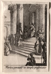 Jomfruens liv: Præsentationen af jomfruen i templet af Jacques Callot