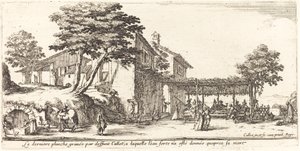 Det lille espalier, 1635. af Jacques Callot