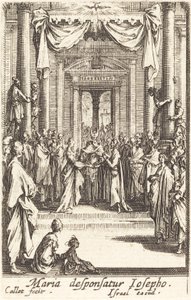 Jomfruens ægteskab, i eller efter 1630. af Jacques Callot