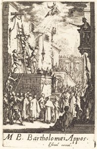 Sankt Bartholomews martyrium, ca. 16341635. af Jacques Callot