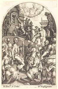 Sankt Peters martyrium af Jacques Callot