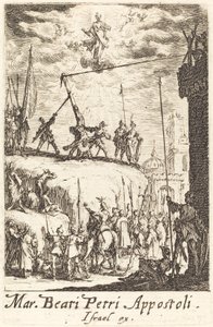 Sankt Peters martyrium, ca. 16341635. af Jacques Callot