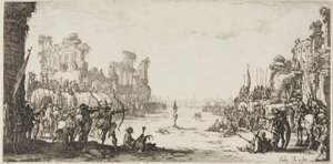 Den hellige Sebastians martyrium af Jacques Callot