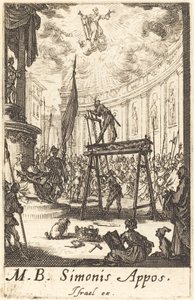 Sankt Simons martyrium af Jacques Callot