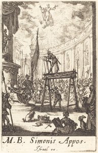 Sankt Simons martyrium af Jacques Callot