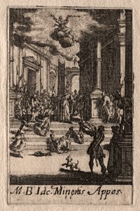 Apostlenes martyrium: Sankt Jakob den Mindre af Jacques Callot